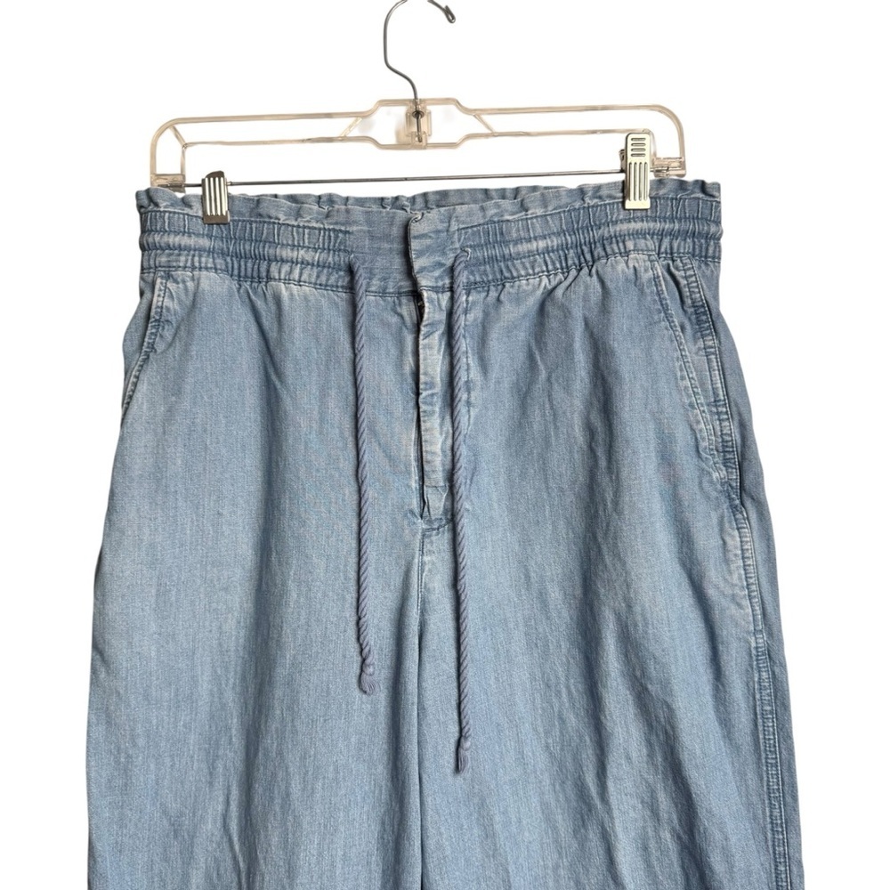 Gap High Rise Chambray Wide Leg Pants Womens 10 Medium Indigo Blue 679051 - Picture 5 of 13